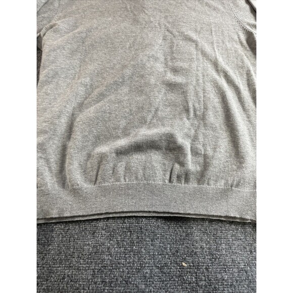 Roundtree Yorke Shirt Mens XLT  1/4 Zip Pullover Mock Neck Grey Sweater LS Fall - Picture 16 of 16